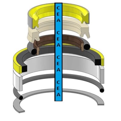 7X2704 Tilt Cylinder Seal Kit Fits Cat Caterpillar 950 (H1)