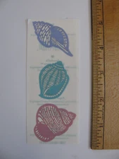 Mrs. Grossman's SEASHELLS 3 Mods Each Mod 2" X 1.5" NOS