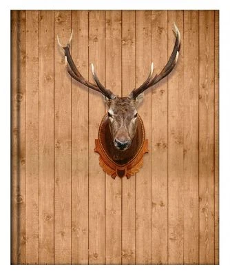 SCHREIBGEFÜHL® Schreibmappe A4 mit Klemmbrett Konferenzmappe Rotwild Jagdmotiv