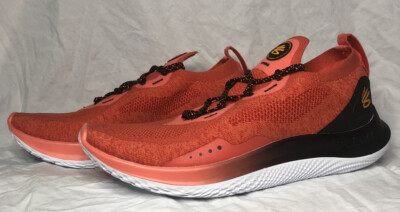 Under Armour Curry Flow Go Coral Red Black 3023814-604 Men\'s Size 7 Under Armour Curry Flow Go Men main image 3