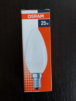 10x Kerze 25W E14 opal OSRAM stoßfest EEI:E