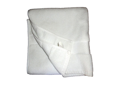 CRATE & BARREL TURKISH WHITE THICK SOLID (1) STEP OUT BATH MAT 20 X 34 COTTON