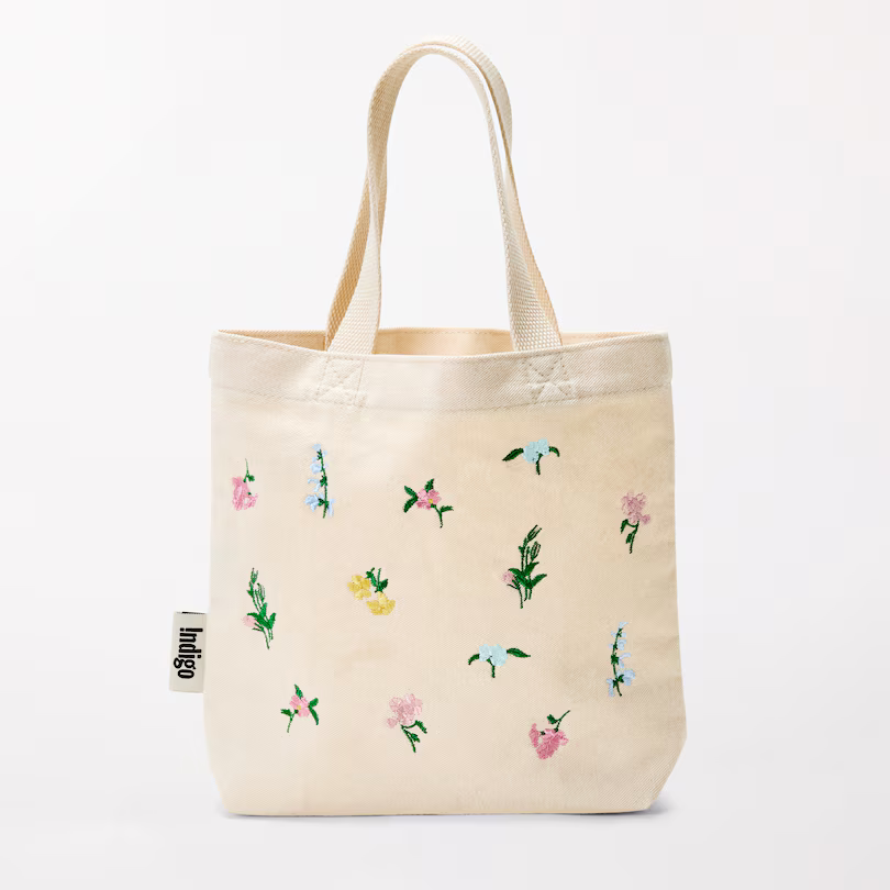 IDG Embroidered Mini Tote Garden Floral