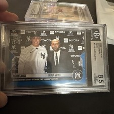 Aaron Judge, Derek Jeter - 2022 MLB Topps Now #OS-55 Yankee Blue /49 BGS