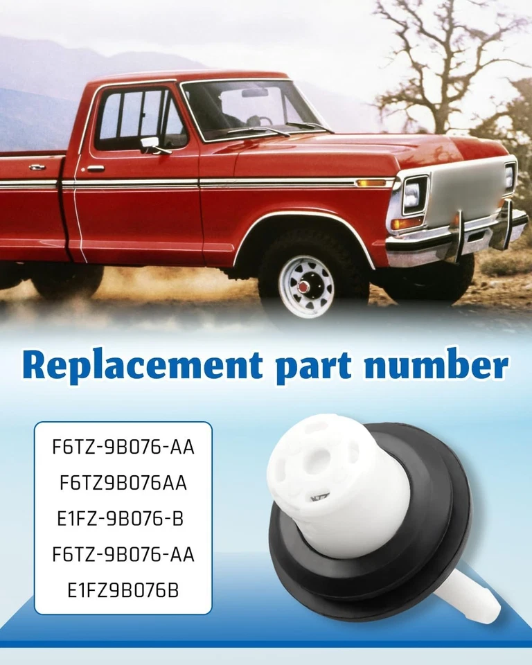 2 pacotes de ventilação do tanque de combustível com vedação de ilhó compatível com Ford 1980-1991 F150 F250 198... - Imagem 3 de 4