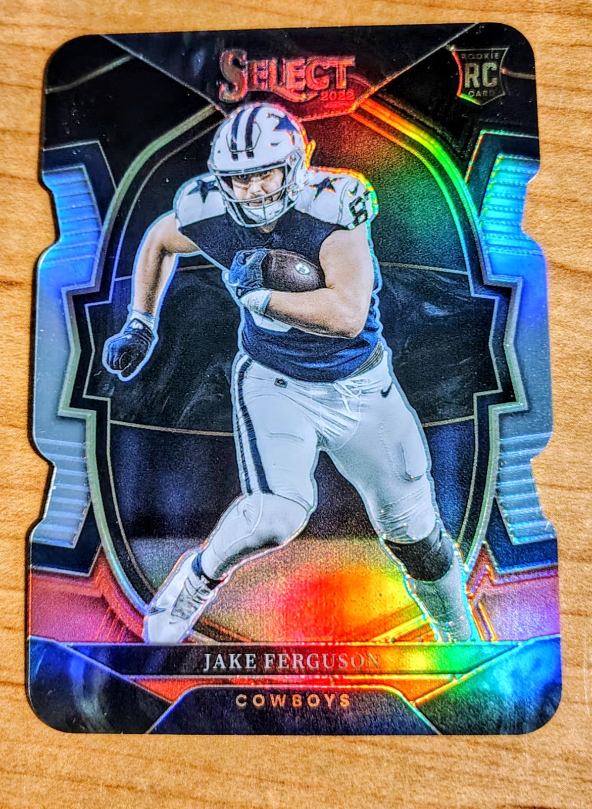 2022 Panini Select - Concourse Jake Ferguson #87 Black & Red Prizm Die-Cut (RC)