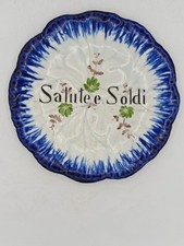 Mondovì - Piatto - Vedova Besio E Figli - Epoca '800 " Salute E Soldi "