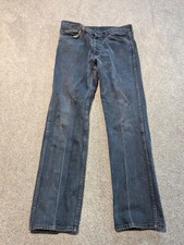 Vintage Sears Roebucks Jeans Mens 34x31 Blue Dyed Dark Wash 60s 70s Scovill Zip
