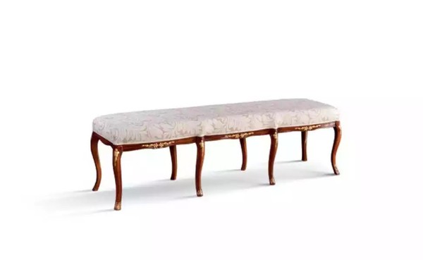 Klassische Braun Sitzbank Design Textil Neu Polster Stoff SitzmöBel Neu-image