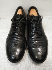 Prada Men’s Wing Tip Dress Shoes SIZE 12 Lace Up Black Leather