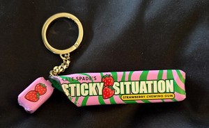 Kate Spade Sticky Situation Bubble Gum Key Chain Bag Charm KK206 NWT