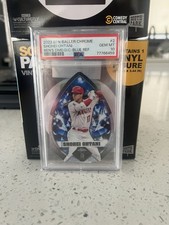 2022 Topps Chrome Ben Baller Shohei Ohtani Blue Refractor /75 PSA 10