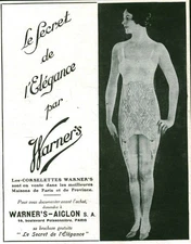 Vintage Warner's 1929 Magazine Issue Corsets Advertising