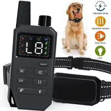 2800 FT Remote Dog Shock Training Collar Rechargeable Waterproof LCD Pet Trainer