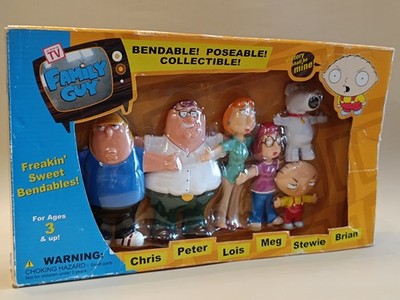 RARE Freakin Sweet Bendables 2004 FAMILY GUY Season 1 - NJ Croce - SEALED