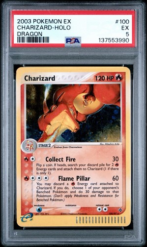 Charizard graded PSA 5 for sale on eBay