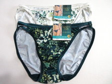 Vanity Fair 2-Pack Illumination String BIKINI Panties 18108 polyester Green 6/M