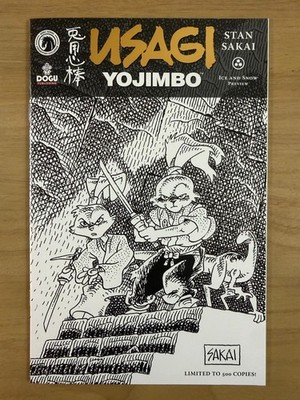 Usagi Yojimbo Ice and Snow Preview Stan Sakai Convention Exclusive Ltd 500 001