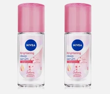 Nivea Whitening Deep Serum Sakura Roll On 40ml. 2 pack. US seller
