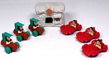 Flintstones Barney Rubble Fred Cars Gas Station Toy Lot McDonalds Happy Meal