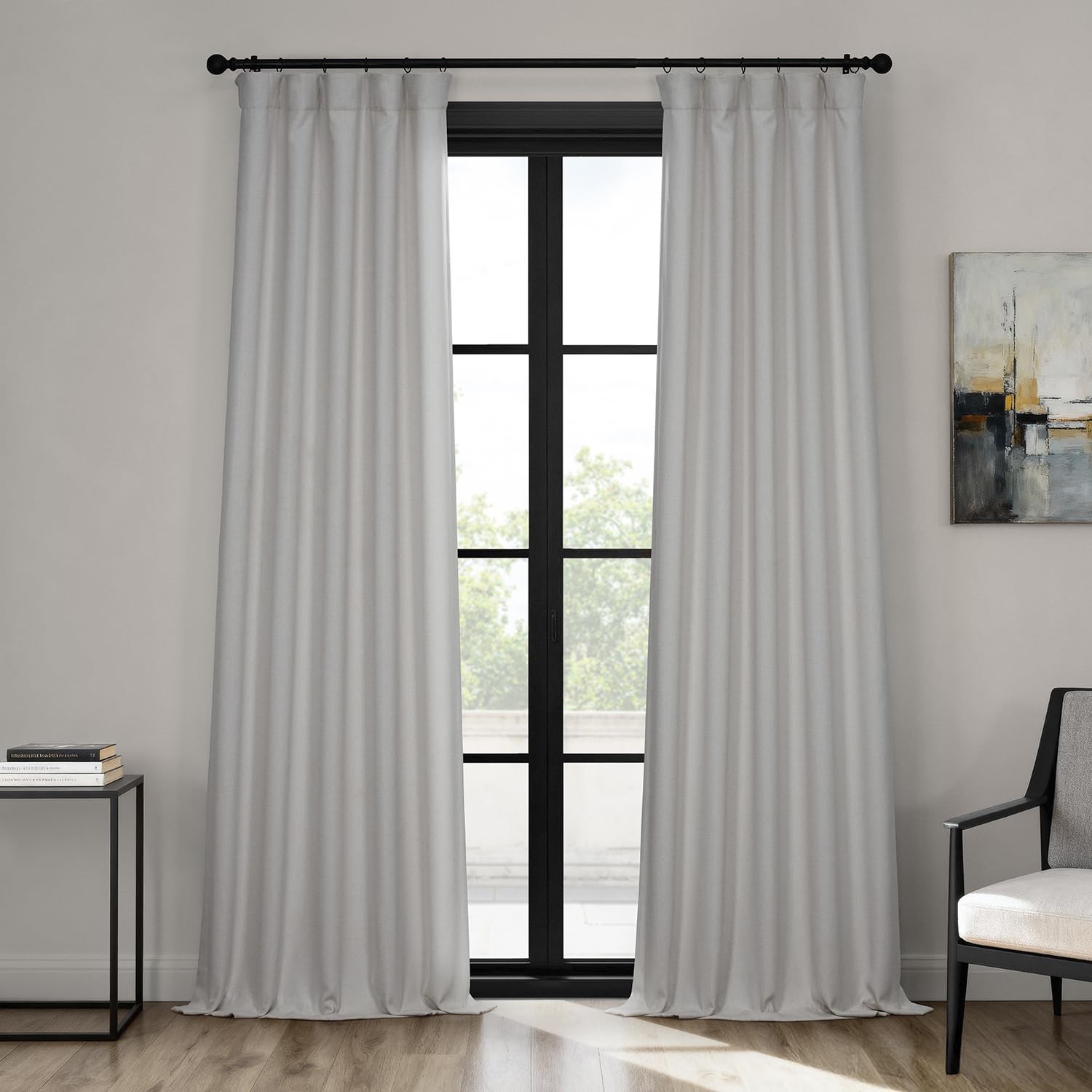 HPD Half Price Drapes Faux Linen Textured Room Darkening Curtains for Bedroom 10