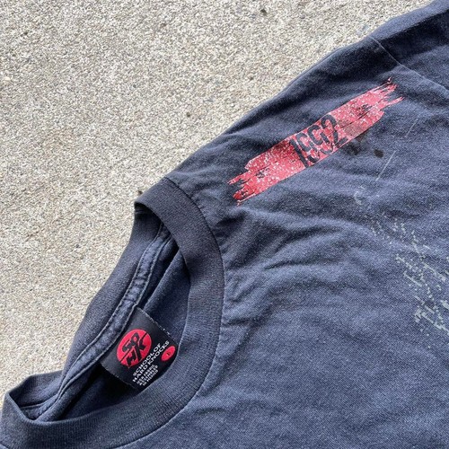 Camiseta vintage y2k sohk school of hard knocks talla grande graffiti hip hop rap - Imagen 2 de 5