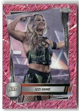 2025 Topps Chrome WWE Pink Refractor #55 Izzy Dane NXT Wrestling Card