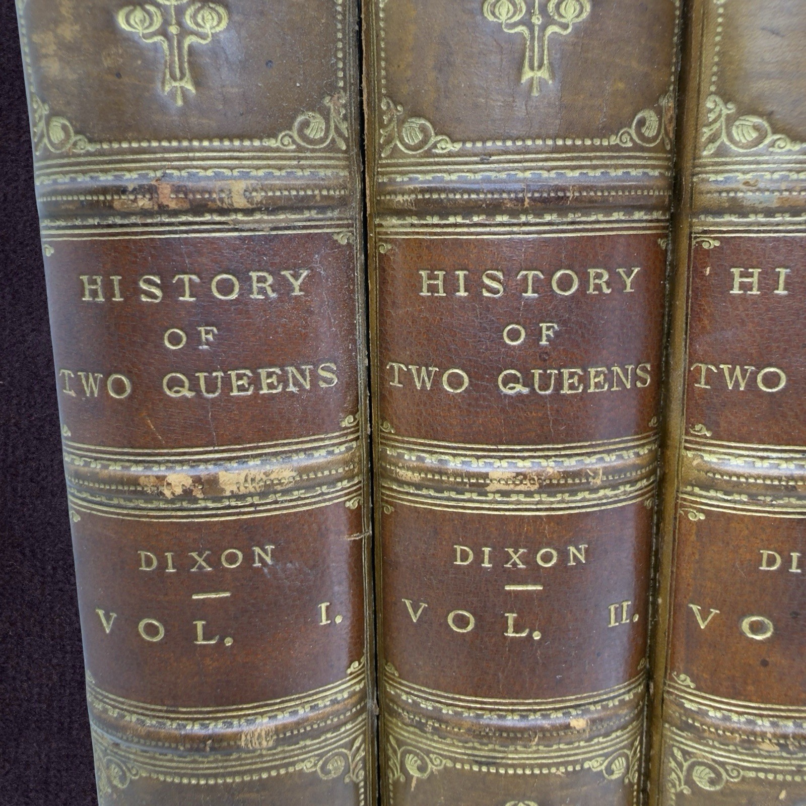 1873 -74 ✨ FIRST EDITION - Tudors - History of Two Queens William H Dixon 4VOLS