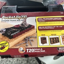 Sistema completo de kit de plantilla de orificio de bolsillo doble/doble Pocket Jig 200. Fácil de usar