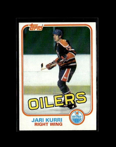 1981-82 Topps Base Set Jari Kurri 18 Edmonton Oilers  RC HOF