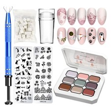 Solid Gel Nail Polish Polish Paint Set Art Pat Gradient Manicure With Sponges