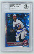 Trey Lipscomb 2022 Bowman Chrome Draft Sapphire #BDC197 Signed BAS BGS Auto