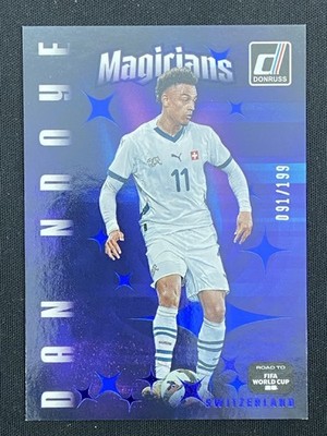 Dan Ndoye 2025-26 Panini Donruss Road to FIFA World Cup Magicians Blue /199 #12