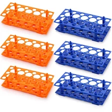 6 Pack 28 Well Test Tube Rack Laboratory Centrifuge Plastic Tube Holder Detac...