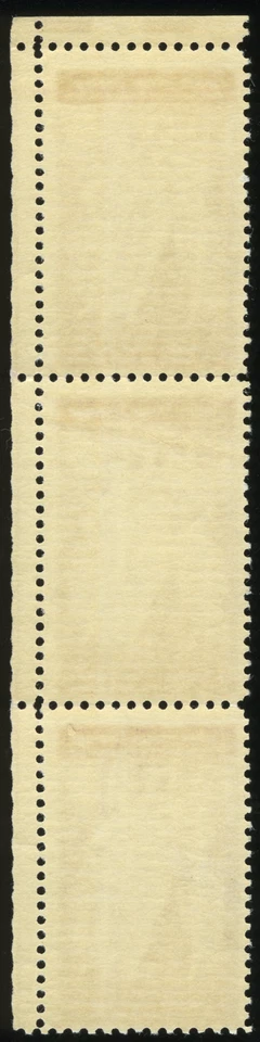 1940 3c Cincuenta Aniversario Unión Panamericana Bloque de 3 (Scott # 895) MNH Foto 2 de 2