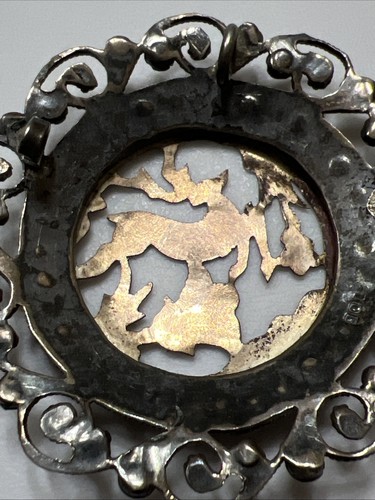 Early Victorian 900 Silver & 9K Gold Stag Brooch/Pendent-Circa 1890s 11.08g - Picture 4 of 11
