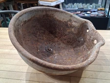 Antique Galvanized Feed Trough / Wall-Mount Barn Feeder