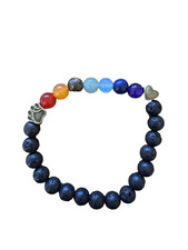 Rainbow Bridge Pet Memorial Gift Lava Bead Bracelet in Memory of Dogs
