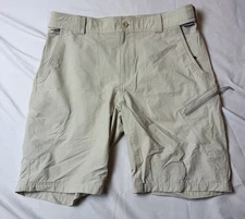 Simms Cargo Utility Guide Performance Fishing Outdoors Shorts Tan Men's Large
