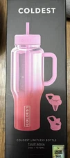 Coldest Limitless Water Bottle 36 Oz - Tulip Nova- Brand New