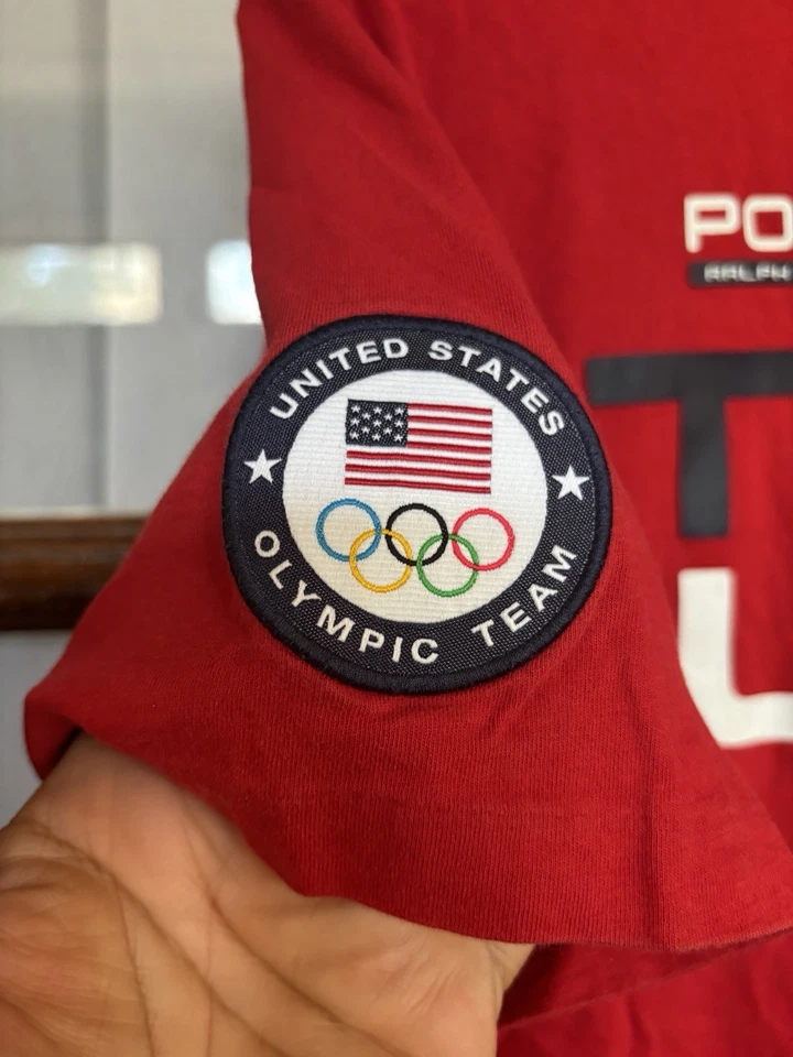 Camiseta Polo Ralph Lauren Team USA Olympic Red 2016 talla juvenil XL Foto 3 de 4