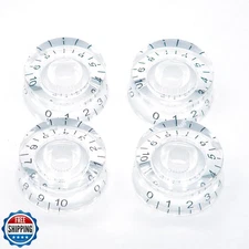 harpfeas 4PCS Imperial Inch Size LP Guitar Speed Dial Knobs 24 Fine Splines C