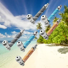 6Pack New 3.2" Metal Lay Flat Detachment Tobacco Smoking Hand Pipes with Caps##