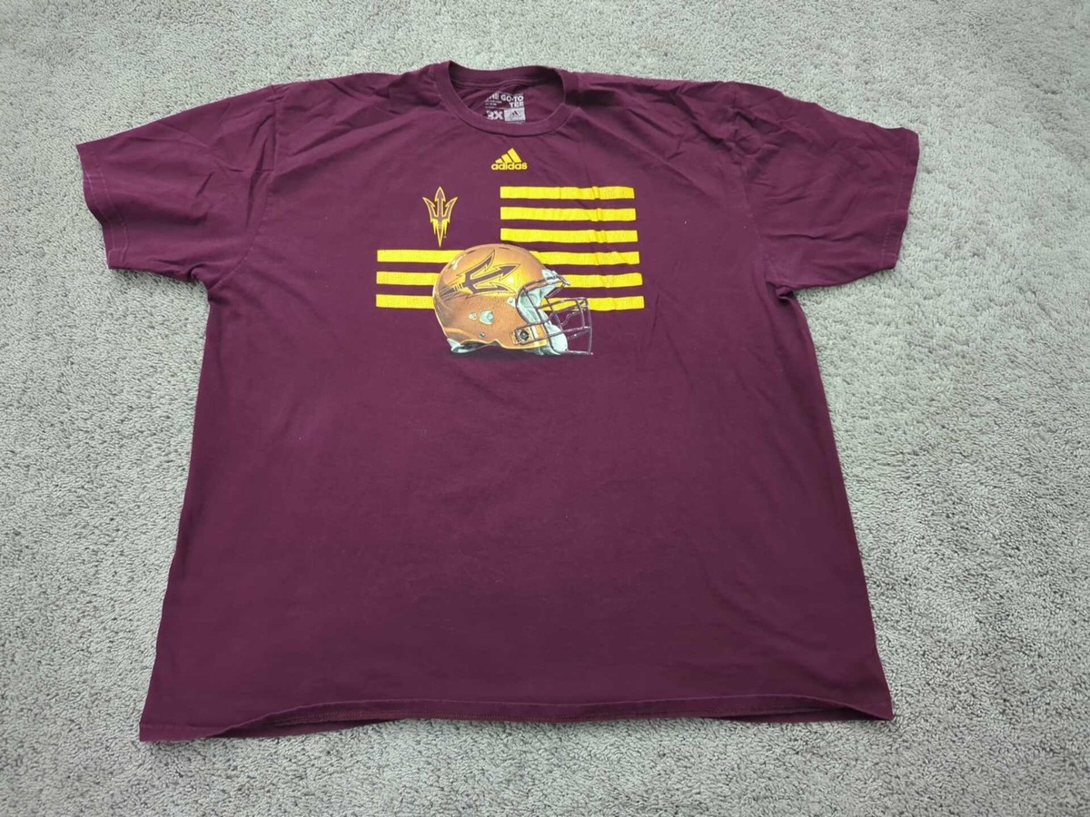 Arizona State Sun Devils T Shirt Mens 3X Short Sleeve NCAA Adidas