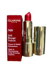 Image of Clarins Joli Rouge Velvet 742v moisturising matte Lipstick