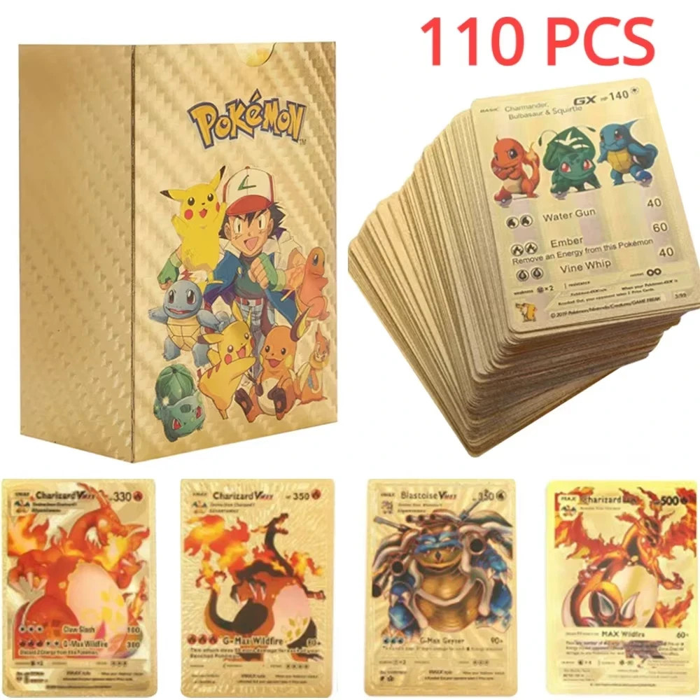 Confezione di Carte Pokémon Gold - Charizard VMAX foto 3