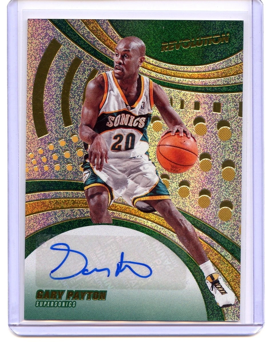 Panini Gary Payton Basketball Autographed Sports Trading Cards