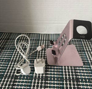 2-in-1 Aluminum Charging Stand,Apple Watch Magnetic Charging Cable & USB Adapter