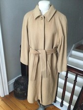Vintage 1970’s Jaeger 100% Cashmere Belted Coat Made In Great Britain Size 16