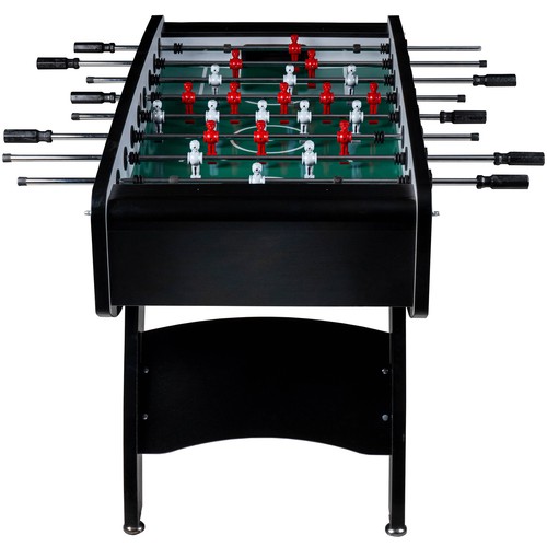Fußball Tischkicker Profi Schwarz grünes Spielfeld Figuren Weiss Rot 80kg - Bild 3 von 10